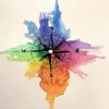 Colorful Compass paint by numbers