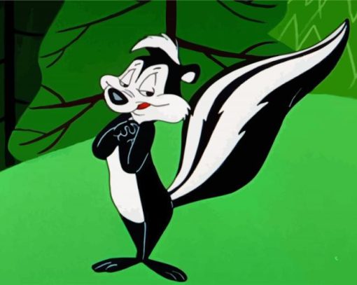 Cute Pepe Le Pew paint by numbers