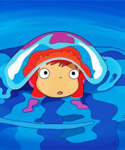 Cute Ponyo paint by numbers