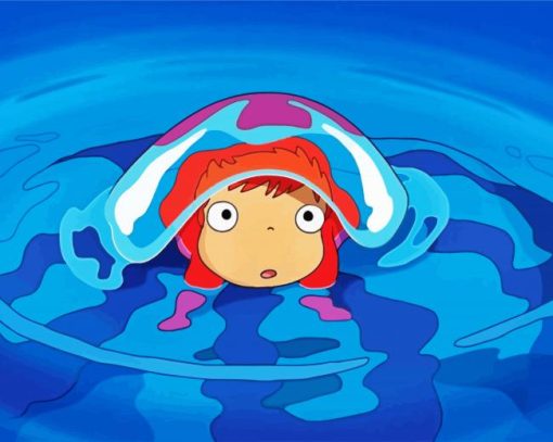Cute Ponyo paint by numbers