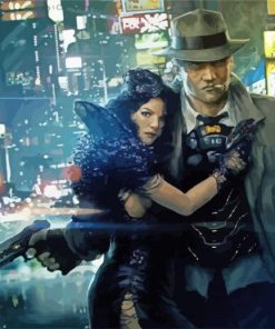 Cyberpunk Gangsters paint by numbers