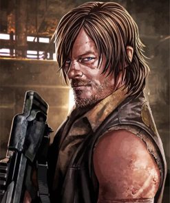 Daryl Dixon Art paint by numbers