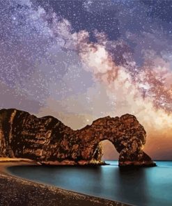 Durdle Door Starry Night paint by numbers