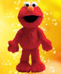 Elmo Muppet paint by numbers