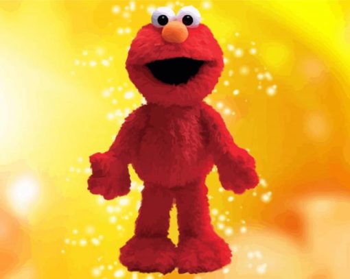 Elmo Muppet paint by numbers