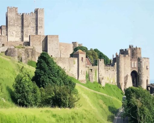 England Dover Castle paint by numbers