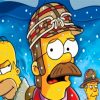 Flanders and The Simpsons paint by numbers
