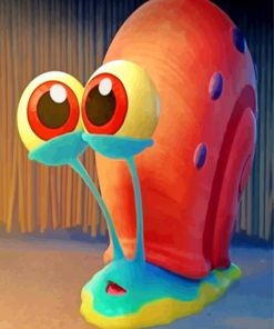Gary from Spongebob paint by numbers