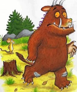 Gruffalo and The Mouse paint by numbers