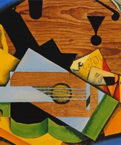 Juan Gris Still Life with Guitar paint by numbers
