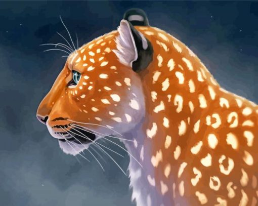 Light Leopard paint by numbers