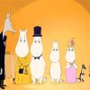 Moomins On The Riviera Family paint by numbers