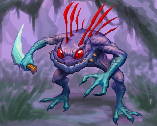Murloc Hunter paint by numbers