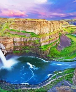 Palouse falls State Park paint by numbers