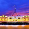 Parliament House Canberra paint by numbers