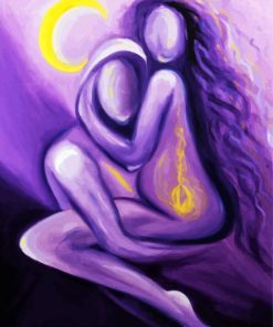 Purple Soulmates paint by numbers