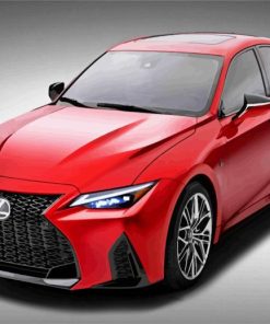 Red Lexus paint by numbers