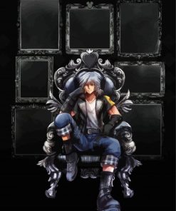 Riku Game Character Art paint by numbers