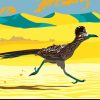 Road Runner Bird Poster paint by numbers