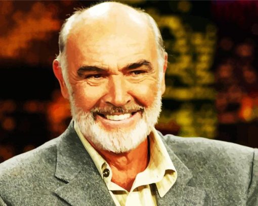 Sean Connery Smiling paint by numbers