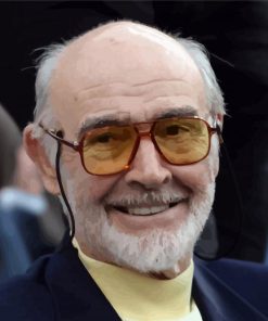 Sean Connery Wearing Glasses Paint By Number