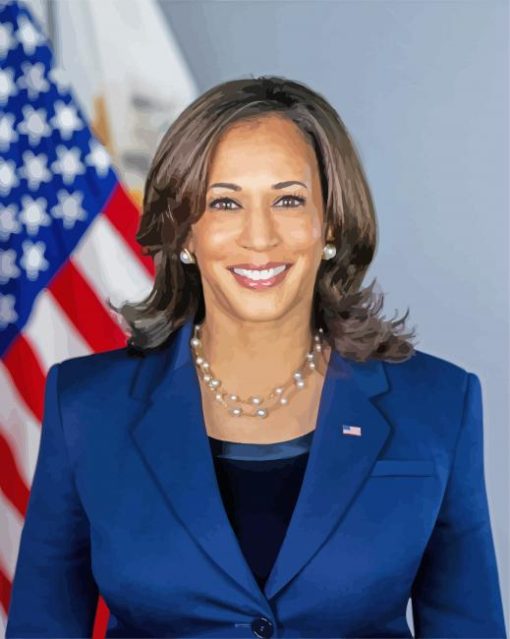 Vice President of The Us Kamala paint by numbers