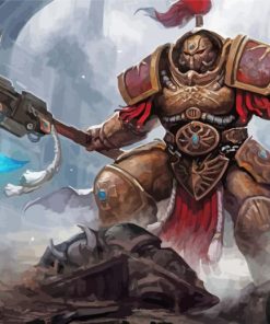 Warhammer Custodes paint by numbers