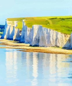 white Cliffs Dover paint by numbers