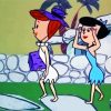Wilma and Betty paint by numbers