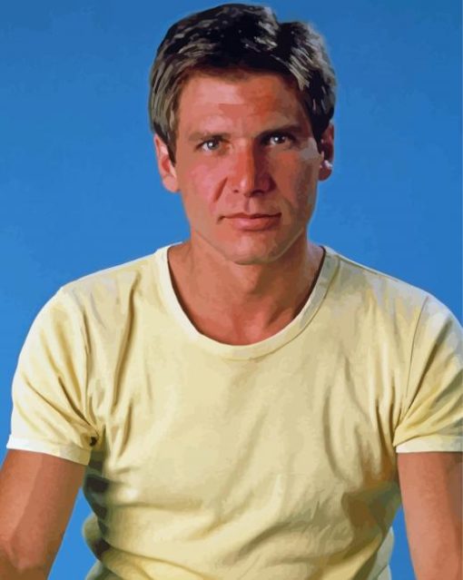 Young Harrison Ford paint by numbers