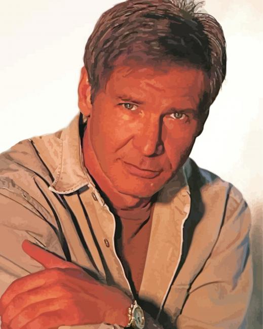 Young Actor Harrison Ford paint by numbers