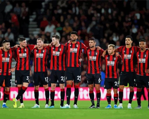 AFC Bournemouth Players paint by numbers