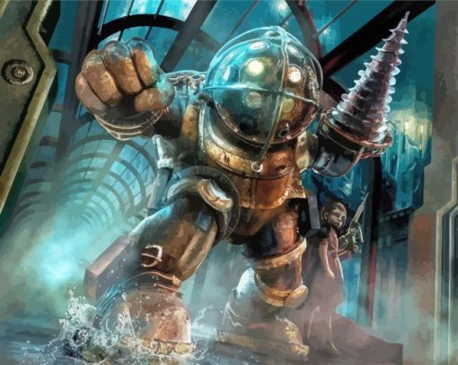 Aesthetic Bioshock paint by numbers