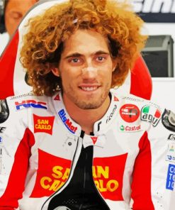 Aesthetic Marco Simoncelli paint by numbers