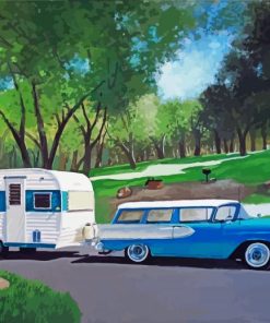 Aesthetic Travel Trailer paint by numbers