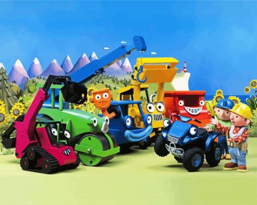 Bob The Builder Characters paint by numbers