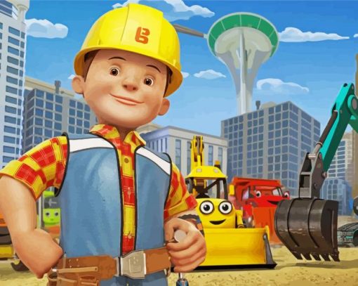 Bob The Builder paint by numbers