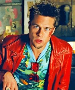 Brad Pitt Tyler Durden paint by numbers