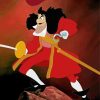 Captain Hook Cartoon Character paint by numbers