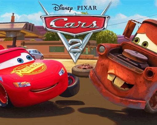 Cars 2 Characters paint by numbers