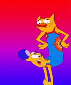 Catdog Poster paint by numbers