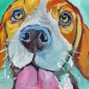 Colorful Beagle paint by numbers