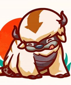 Cute Appa Avatar paint by numbers