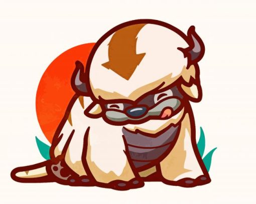 Cute Appa Avatar paint by numbers