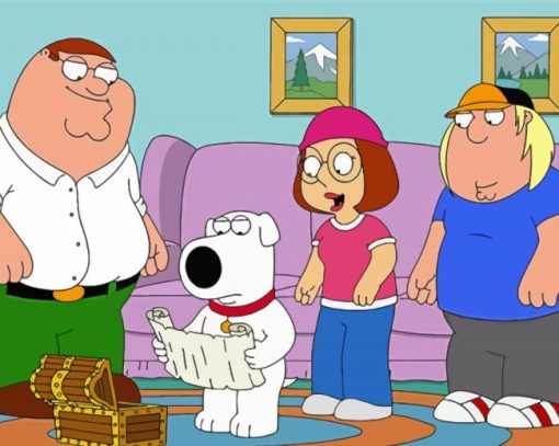 Family Guy Characters paint by numbers
