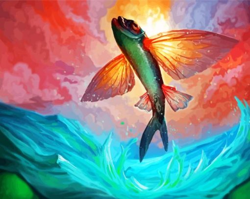 Fantasy Fly Fish paint by numbers