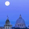 Full Moon Over Rome Italy paint by numbers