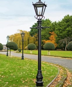 Garden Lamp Post paint by numbers