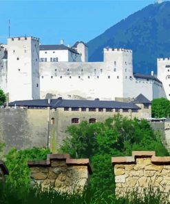 Hohensalzburg Fortress paint by numbers