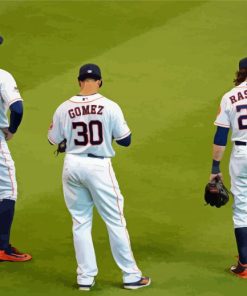 Houston Astros Players paint by numbers